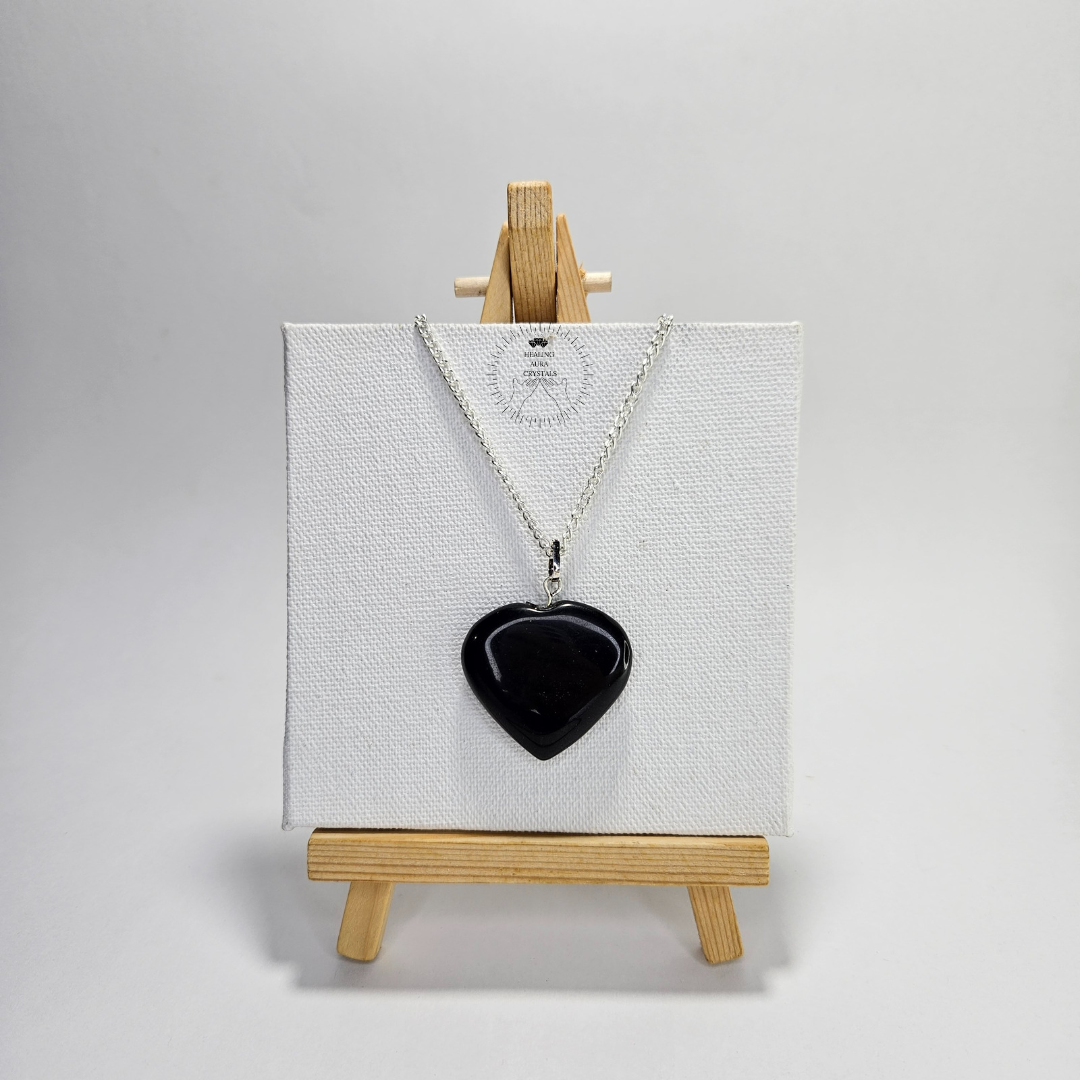 Black tourmaline on sale heart necklace