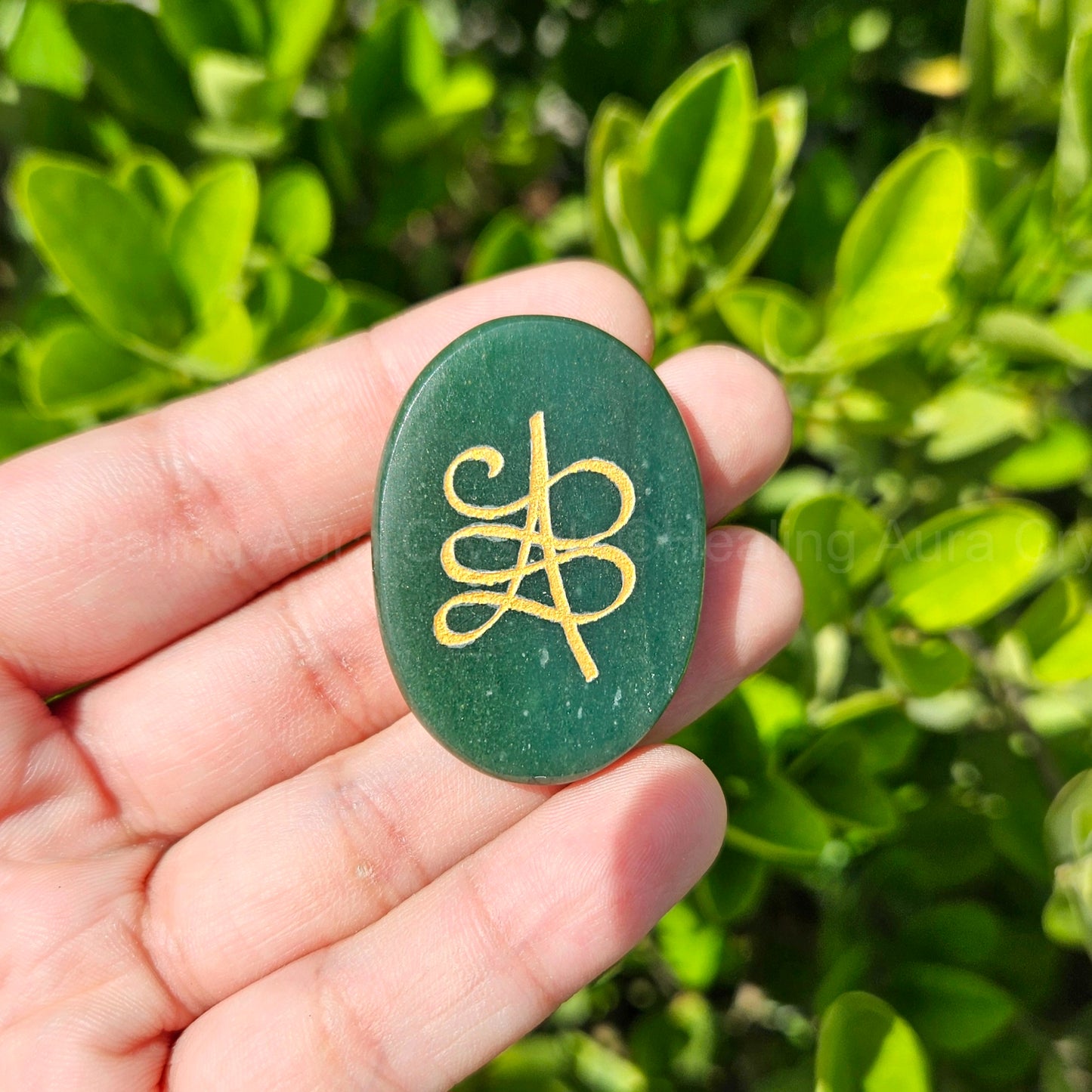 Green Jade Zibu Coin