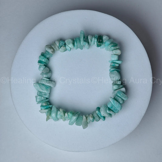 Amazonite Chip Bracelet