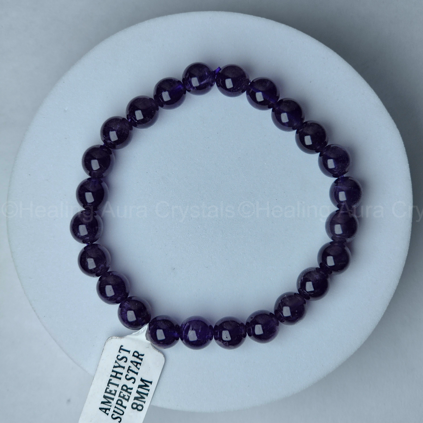 Amethyst Bracelet (8mm) -Premium Quality