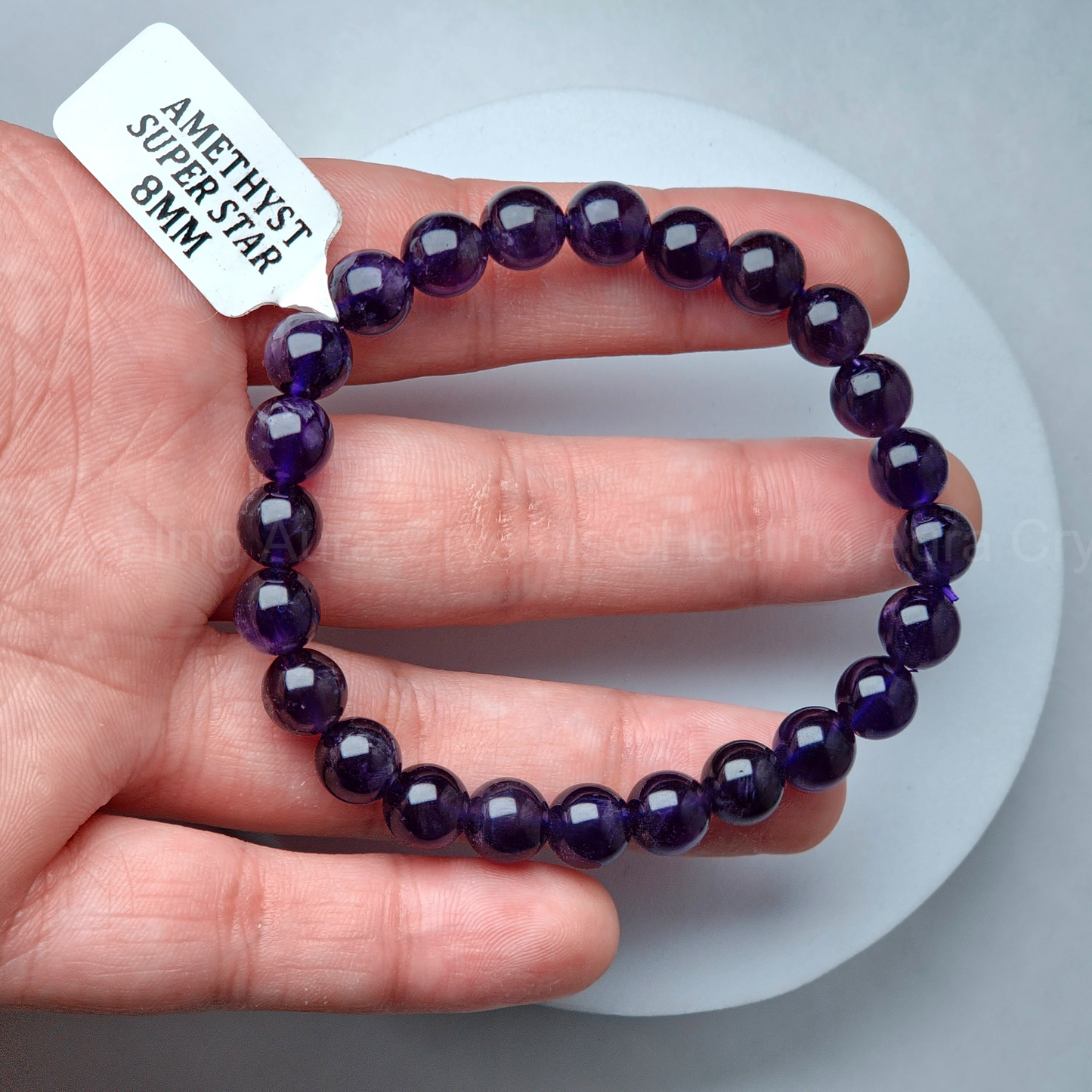 Amethyst Bracelet (8mm) -Premium Quality