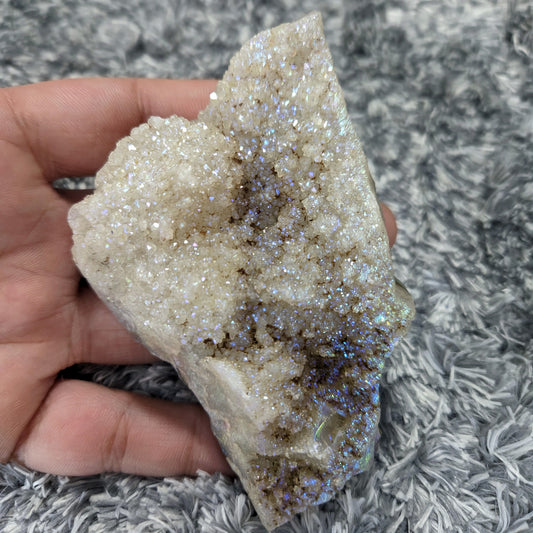 Angel Aura Quartz Crystal Raw Stone