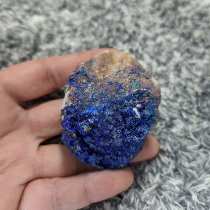 Azurite Malachite Raw with Quartz Inclusion 113g