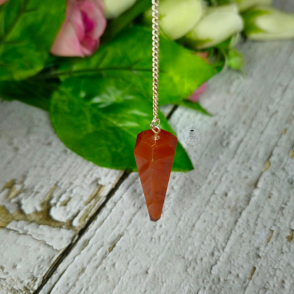 Carnelian Dowsing Pendulum