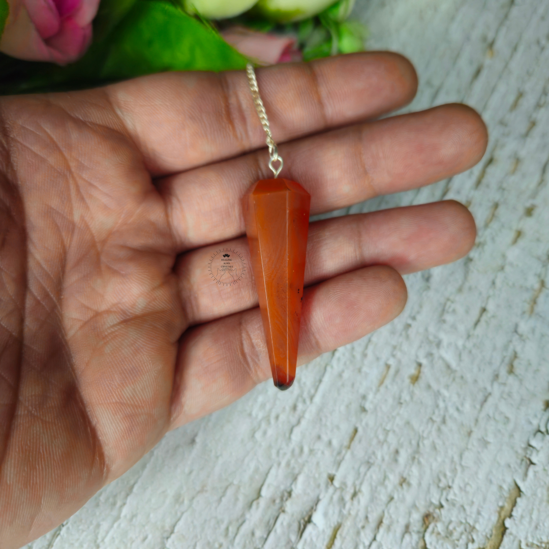 Carnelian Dowsing Pendulum