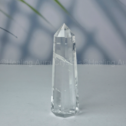 Clear Quartz Tower 3 inches - Premium Quality