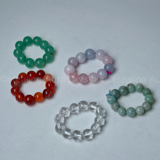 Crystal Beads Rings