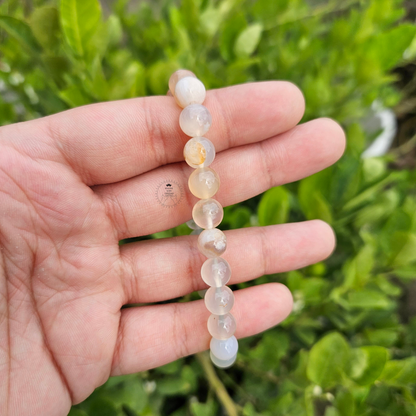 Flower Agate Bracelet (8mm)