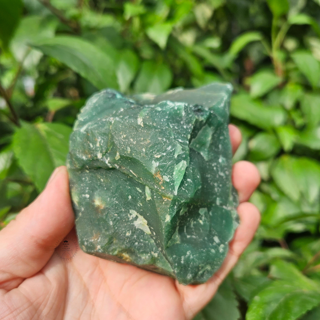 Green Jade Raw 411g- African – Healing Aura Crystals