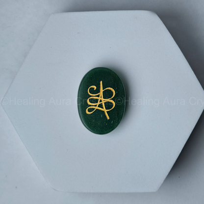 Green Jade Zibu Coin