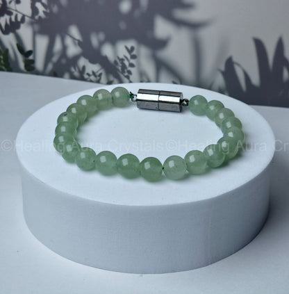 Green Aventurine Magnet Bracelet (8mm)