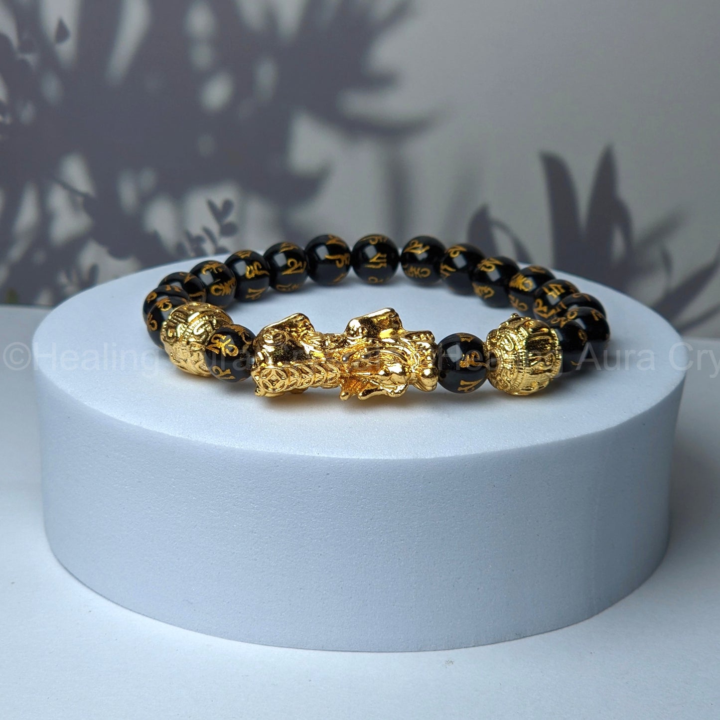 Pixiu Wealth Bracelet | Feng Shui | Black Obsidian