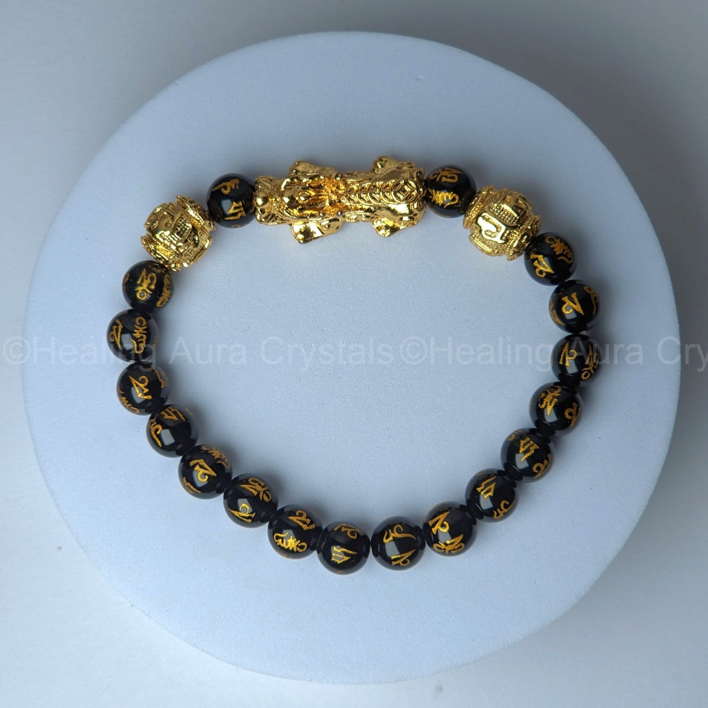 Pixiu Wealth Bracelet | Feng Shui | Black Obsidian