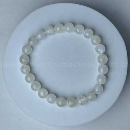 Rainbow Moonstone Bracelet (8mm)- Premium Quality