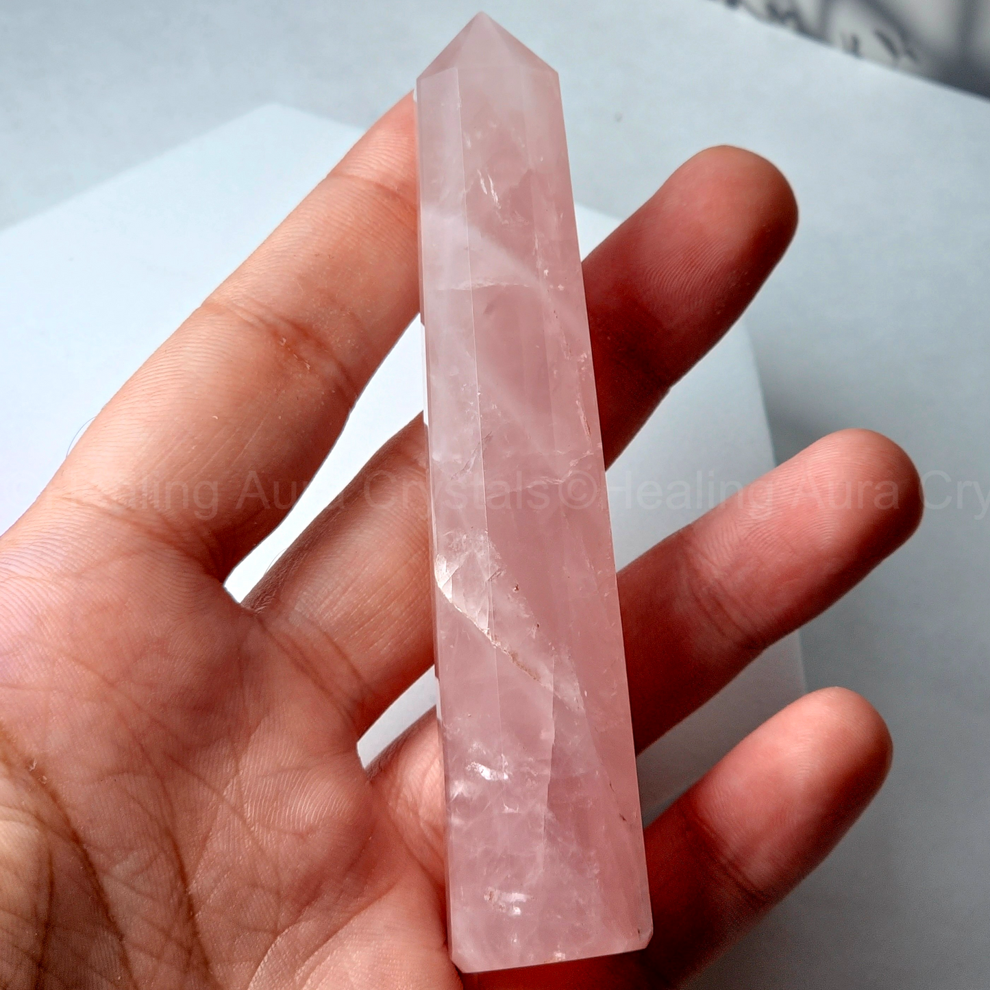 Rose Quartz Tower 4 inches- Premium Quality