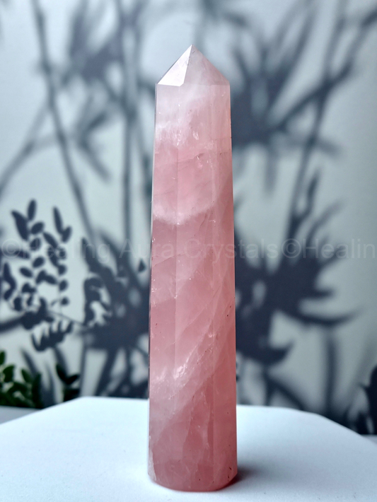 Rose Quartz Tower 4 inches- Premium Quality