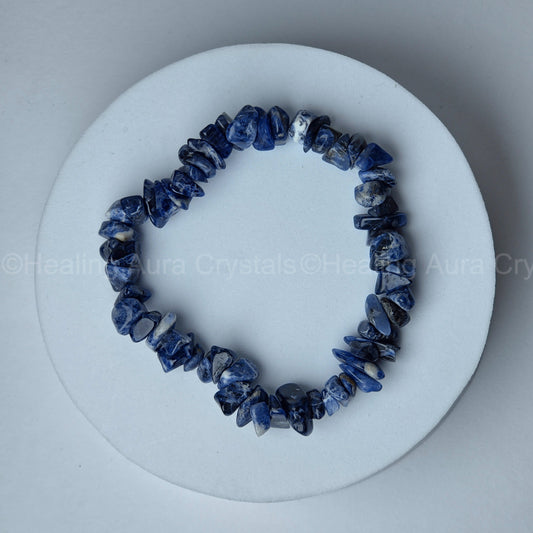 Sodalite Chip Bracelet- Premium Quality