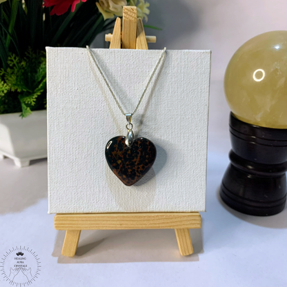 Bloodstone Heart Pendant