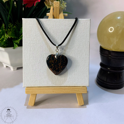 Bloodstone Heart Pendant