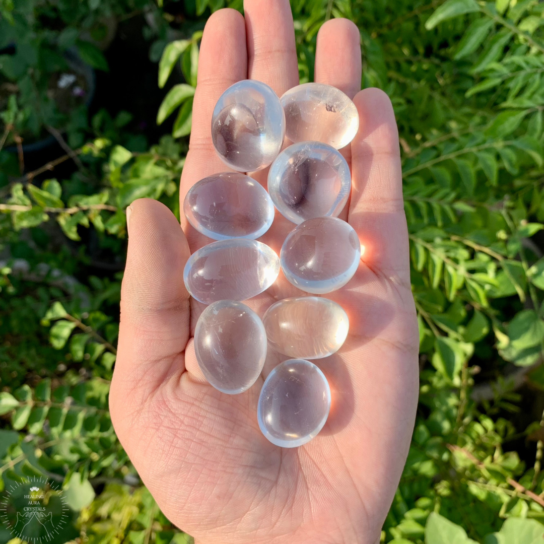 Clear Quartz Tumble- Premium Quality